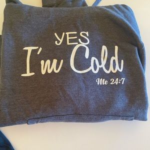 I’m cold sweatshirt worn once